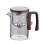 Glass Tea Pot with Infuser and Wooden Handle 8