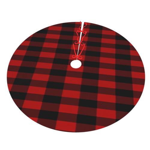 Christmas Tree Skirt Plaid 36 Inch 2