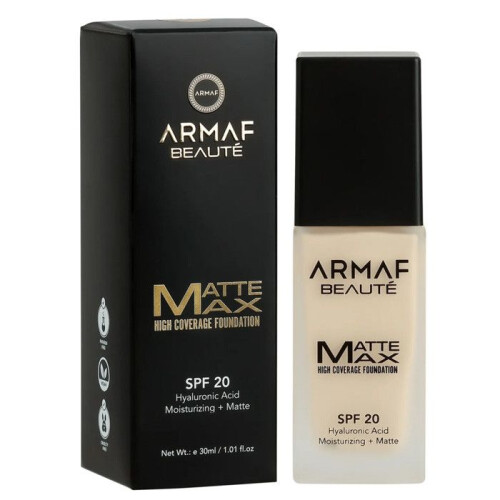 Armaf Armaf - Matte Max High Coverage Foundation SPF 20 - 04 Beige