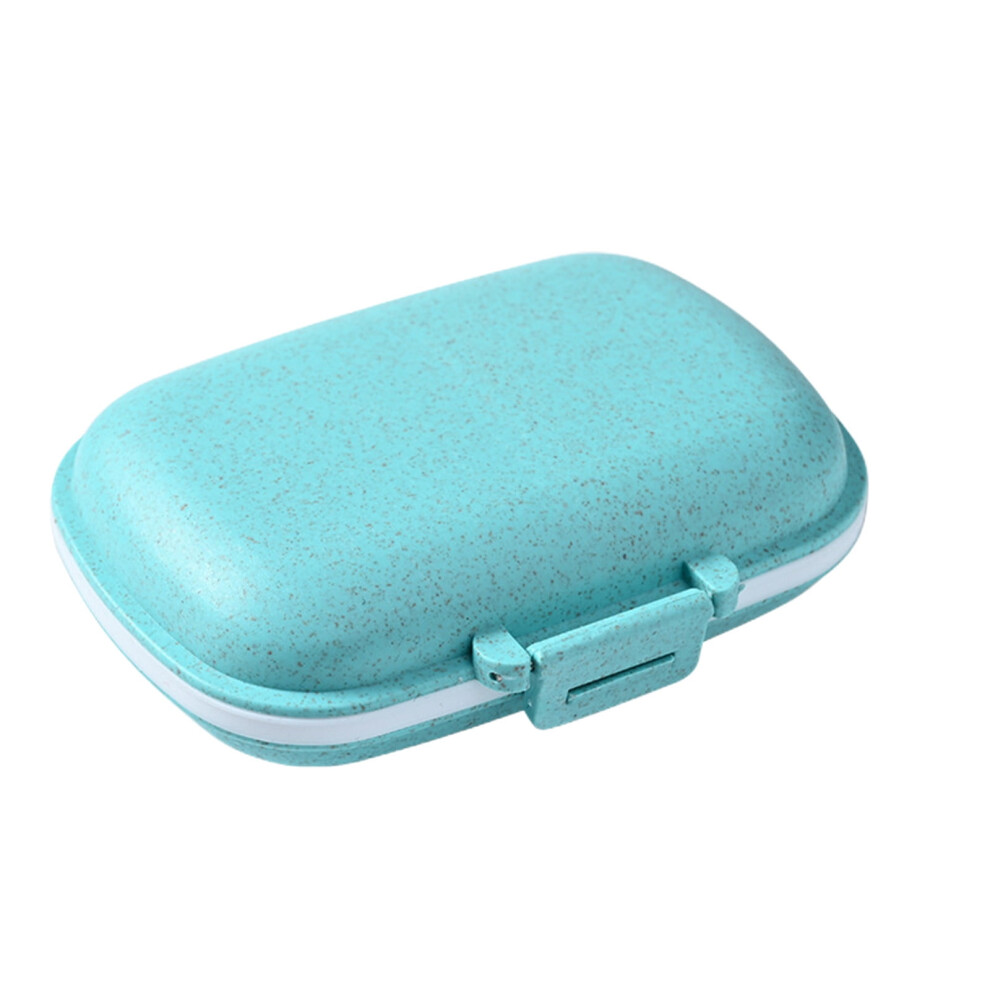 Travel pill organizer with 8 compartments, portable small