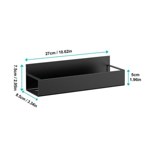 Magnetic Spice Rack Organizer for Fridge and Oven Black 1 2