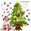 3ft Lighted Felt Christmas Tree Wall Decor with 32 Ornaments 1