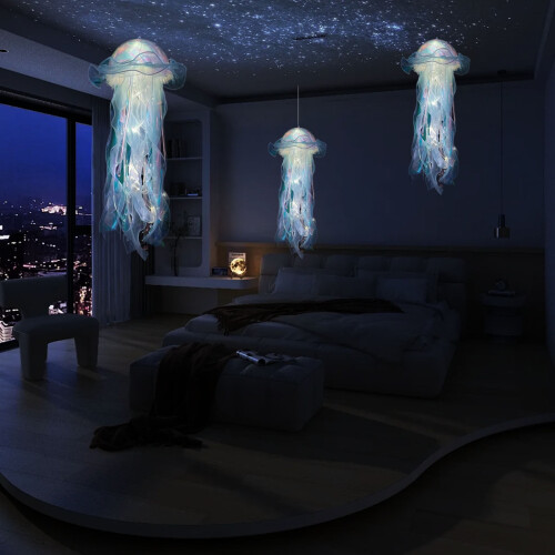 LED-hänglampor med havstema och maneter, 1-pack 2