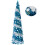 5ft collapsible artificial Christmas tree silver tinsel 6