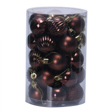 Christmas tree ball ornament dark purple 40mm