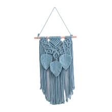 Macrame Wall Hanging Tapestry Blue Handmade 1 Piece