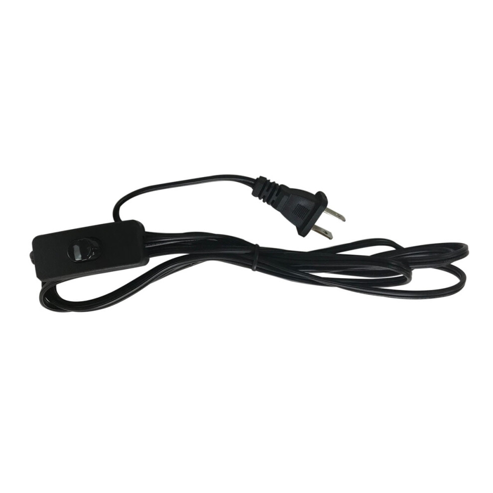 Lamp Cord With On/Off Switch Black 8 Ft Spt-1 Ul Listed 940684031184
