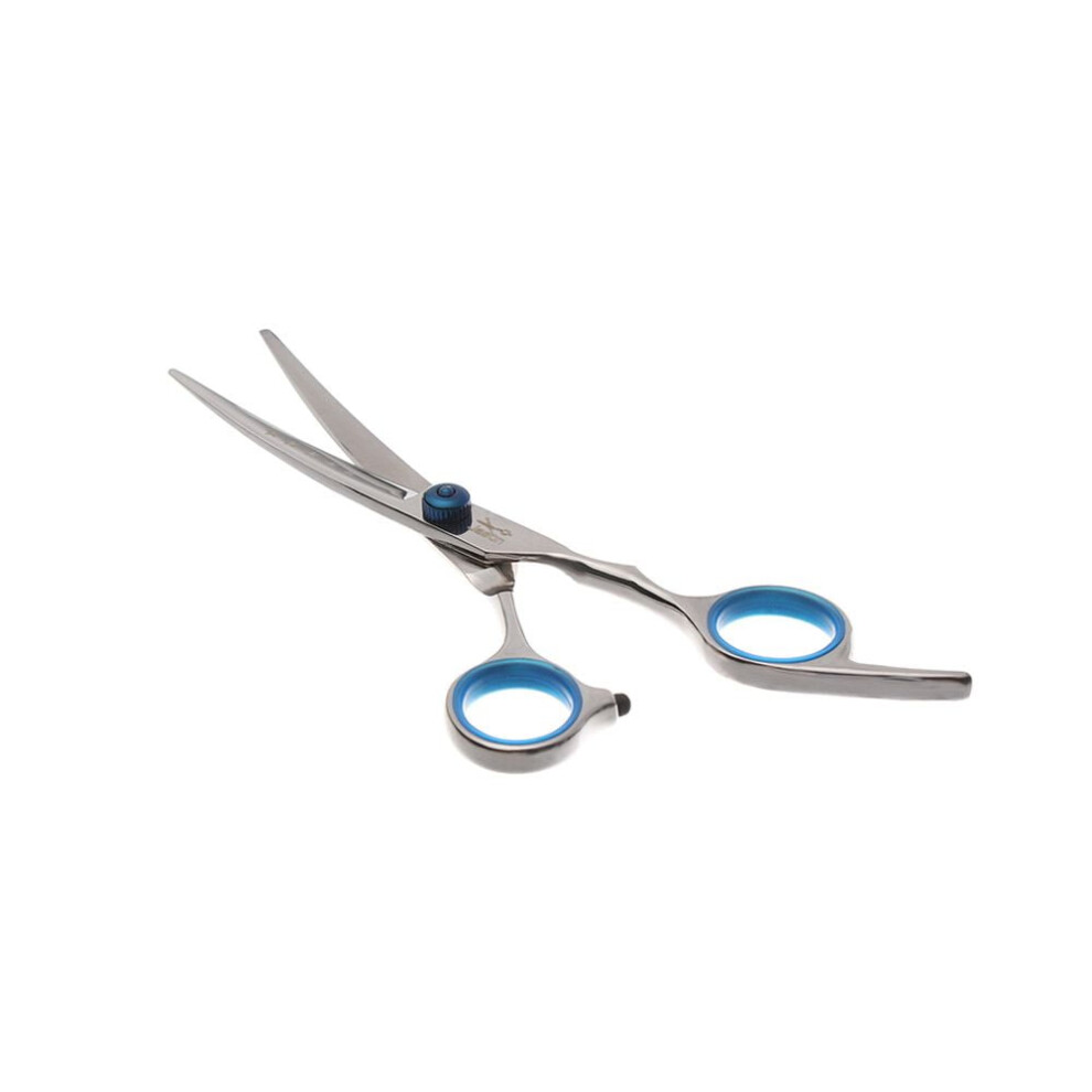 Cat grooming scissors curved blade 6 inch