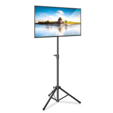 Pyle TV tripod stand black adjustable height foldable