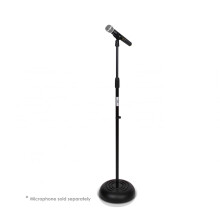 PylePro microphone stand adjustable freestanding black
