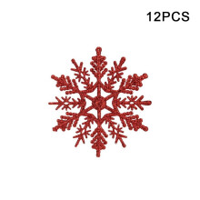 Gold Snowflake Christmas Ornaments 12PCS 3.9 Inch