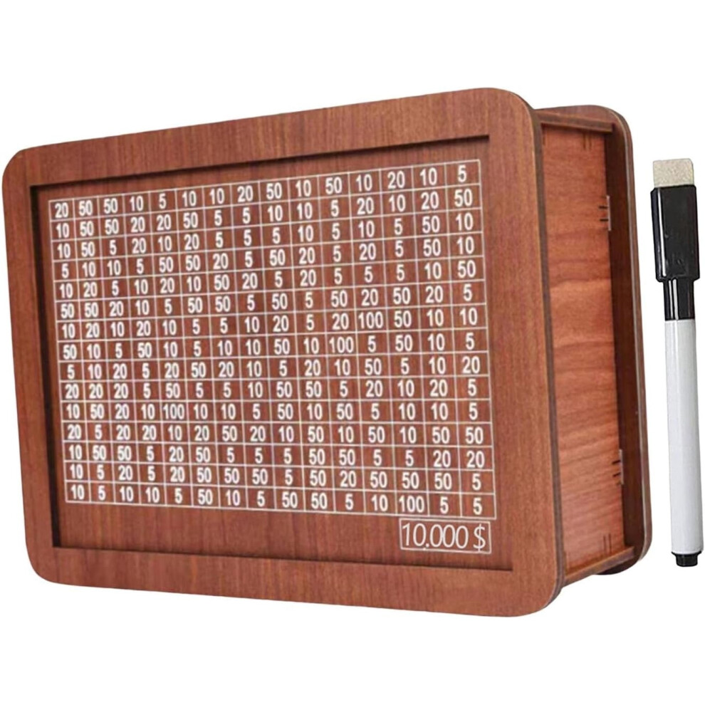 Wooden Money Box With Number Counter 10000 Usd Capacity 972745920304