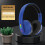 Ακουστικά Bluetooth Quinlirra Clearance, Ασύρματα & Ενσύρματα με Μικρόφωνο, Φώτα LED, Συμβατά με 7