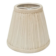 Abat-jour de lustre Empire à plis champignons, modèle CS-1053-5BG, beige, 3 x 5 x 4,5 pouces, de Royal Designs, Inc.