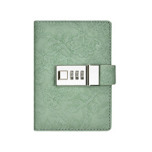 Agenda LKWLPD con lucchetto, taccuino con lucchetto a combinazione digitale, carta spessa di alta qualità, diario con password, regalo ideale per