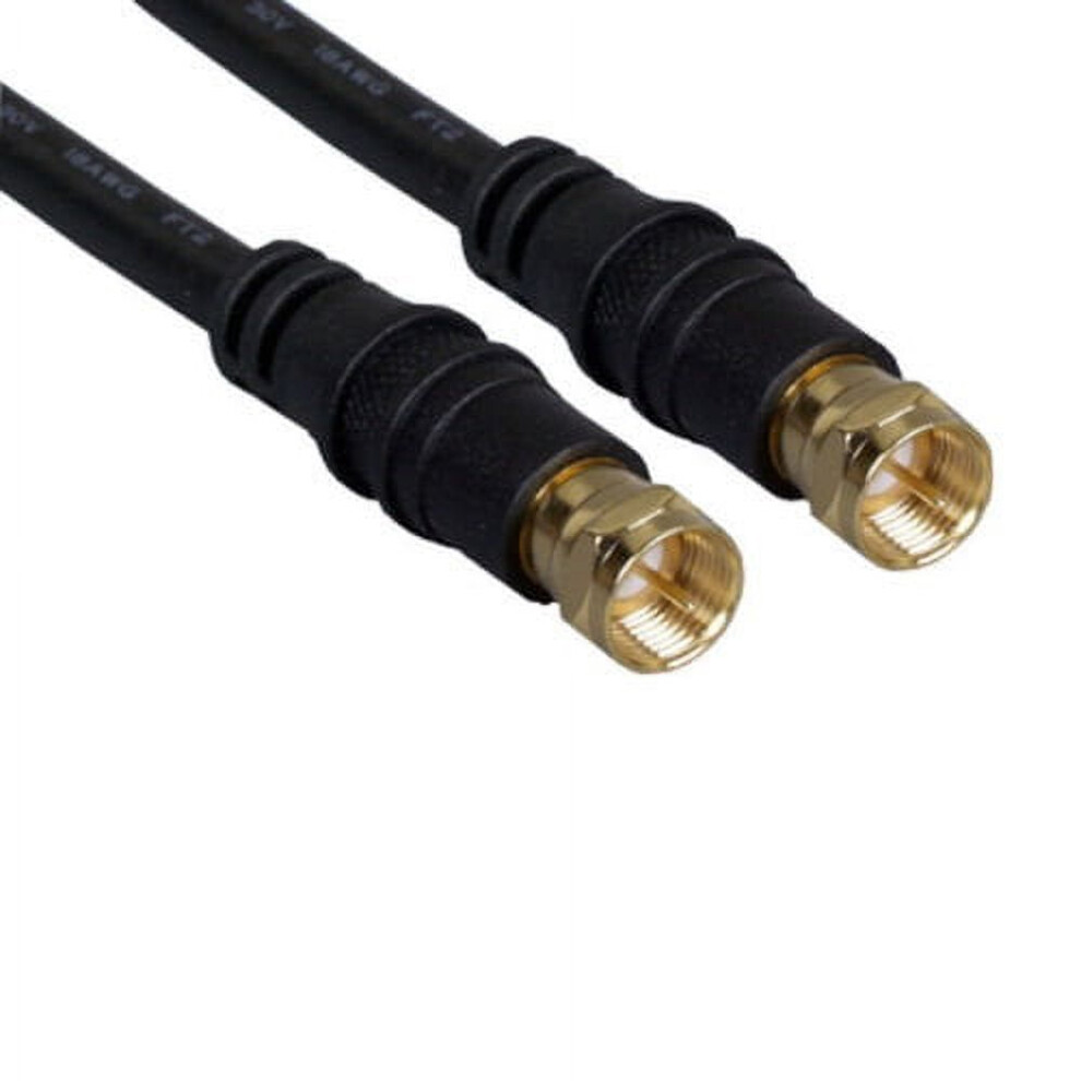 Kentek Rg-6 F-Type Screw-On Coaxial Connector 75 Ohm Black 972745918264