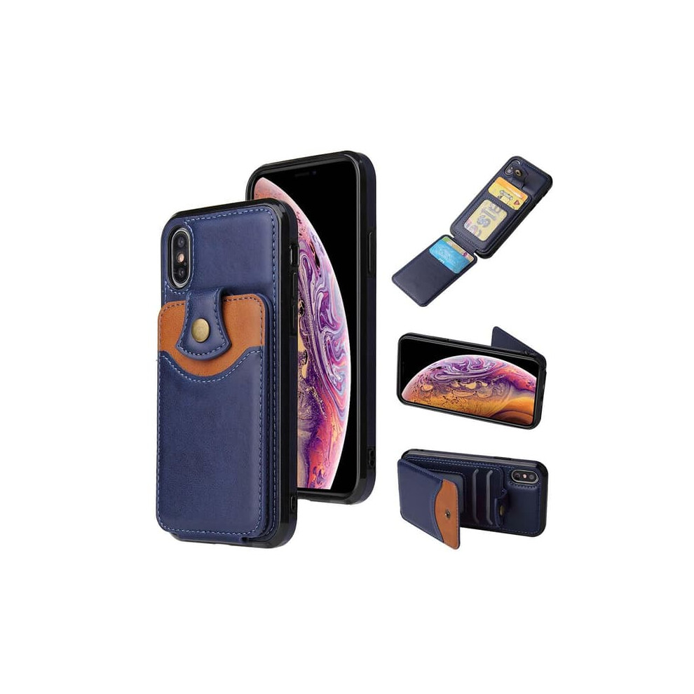 Iphone Xr Protective Case With Card Slot Dark Blue 962029658146