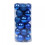 Blue Plastic Christmas Ball Ornaments Shatterproof 24 Pack 1