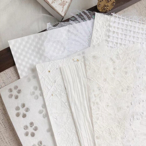 Textured Handmade Paper Sheets Decorative 1 Bag