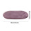 Tapete oval roxo para interiores, absorvente e que não solta pelos. 6