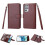 Συμβατό με Samsung Galaxy S21Ultra - Θήκη Practical9-Card Wallet σε καφέ χρώμα 1