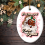 Black Santa Christmas Ornament Realist Style 1