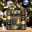 Christmas ornament set gold blue 70 pieces 1