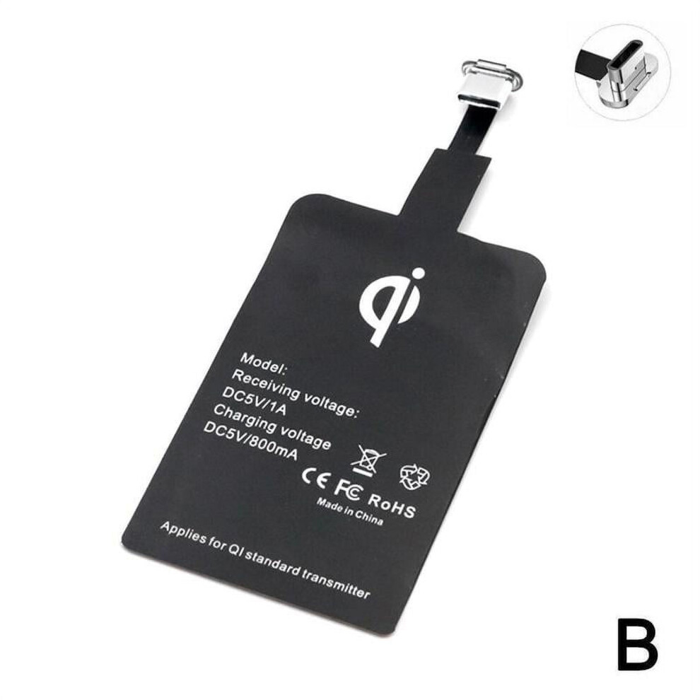 Qi Wireless Charging Receiver For Iphone And Android Type-C 940684041688