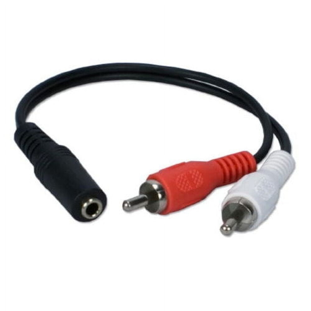 Kentek Aux To Rca Stereo Y Cable 6 Inch Red/White 972745918417
