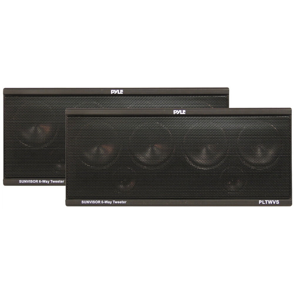 Pyle Pltwvs 6-Way Sunvisor Mount Tweeter System 200W 940684036424