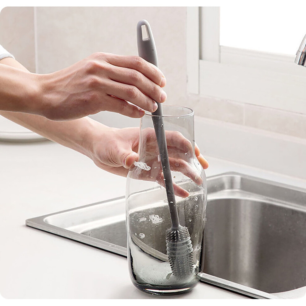 Silicone Cup Scrubber Brush for Bottles and Teapots
