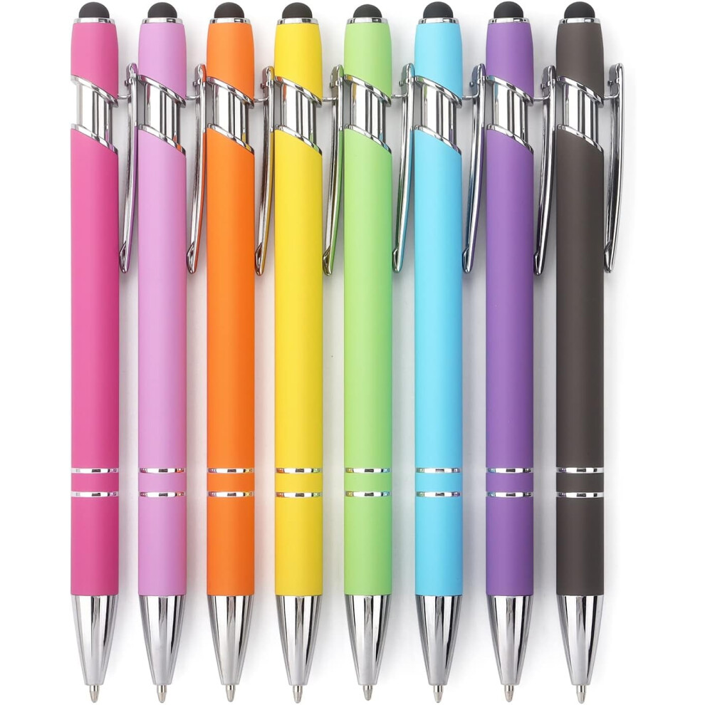 Ballpoint Pen With Stylus Tip Metal 6-Pack Gold 940684058433