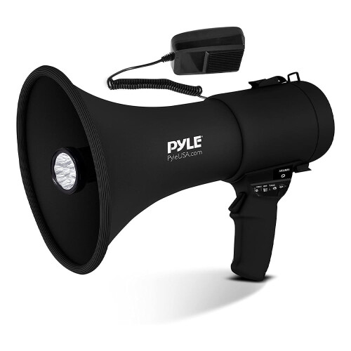 Pyle 便携式扩音喇叭 黑色 内置充电电池