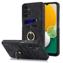 Compatibil cu husa telefon mobil Samsung A13 5G / A04s cu suport pentru carduri Retro V4Burgundy
