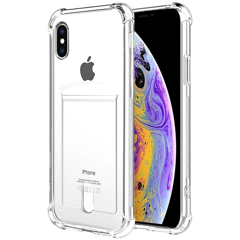 Iphone Xs Max Transparent Wallet Case With Card Holder 962125294965