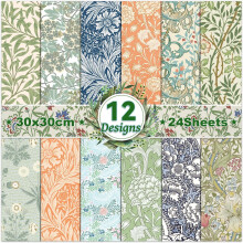 Christmas scrapbook paper 12x12 inches 24 sheets