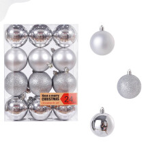 Ozmmyan Christmas Ball Ornaments Silver 6 cm