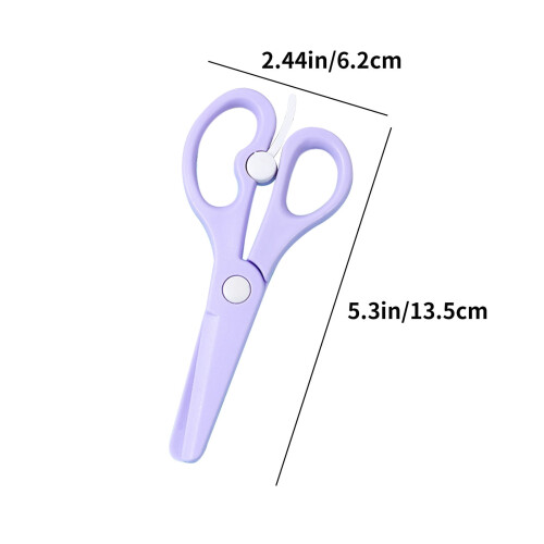 Plastic Safety Scissors Round Tip 1 Pair 2