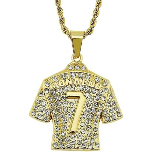 Κολιέ με ποδοσφαιρική φανέλα για άνδρες, Hip Hop Ronaldo Νο. 7