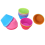 Silicone muffin molds baking cups 6-pack mixed colors 1