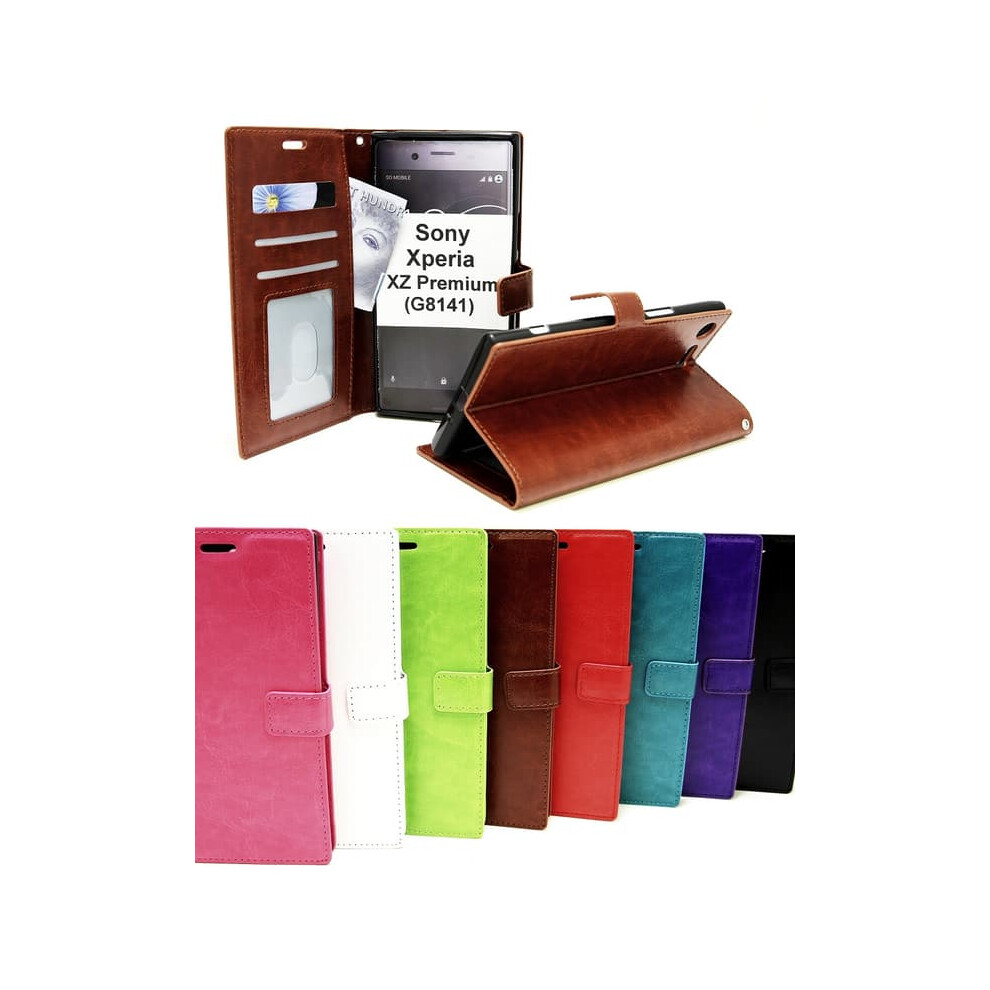 Crazy Horse Wallet For Sony Xperia Xz Premium G8141 Black 962125300000