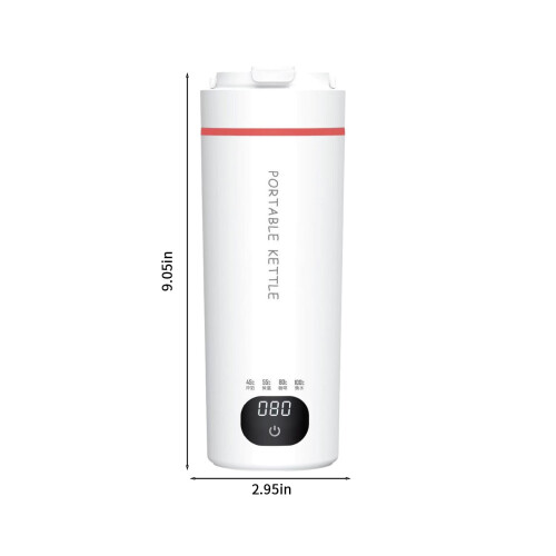 智能加热咖啡杯 白色 350ml 2