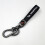 Car-themed leather keychain with silver hardware 1