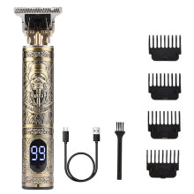 Niovtt Electric Hair Clipper with LED Display Skull Design