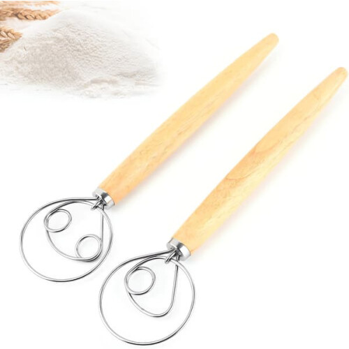 Dough Whisk Professional Danish Style 2-Pack