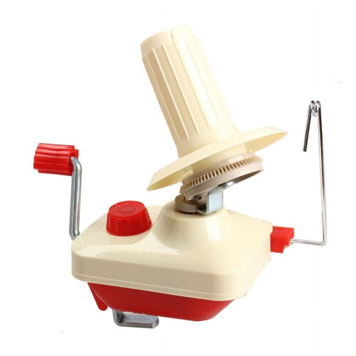 Swift yarn winder holder with fiber string ball