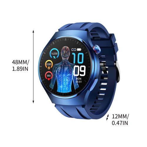 Kyusrd MT200 Smartklokke Bluetooth-samtale 1,43-tommers AMOLED 2