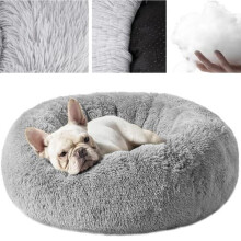 Cat and Dog Bed Gray Sleeping Place
