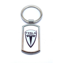Tesla keychain silver 1 piece