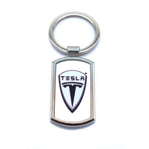 Tesla keychain silver 1 piece